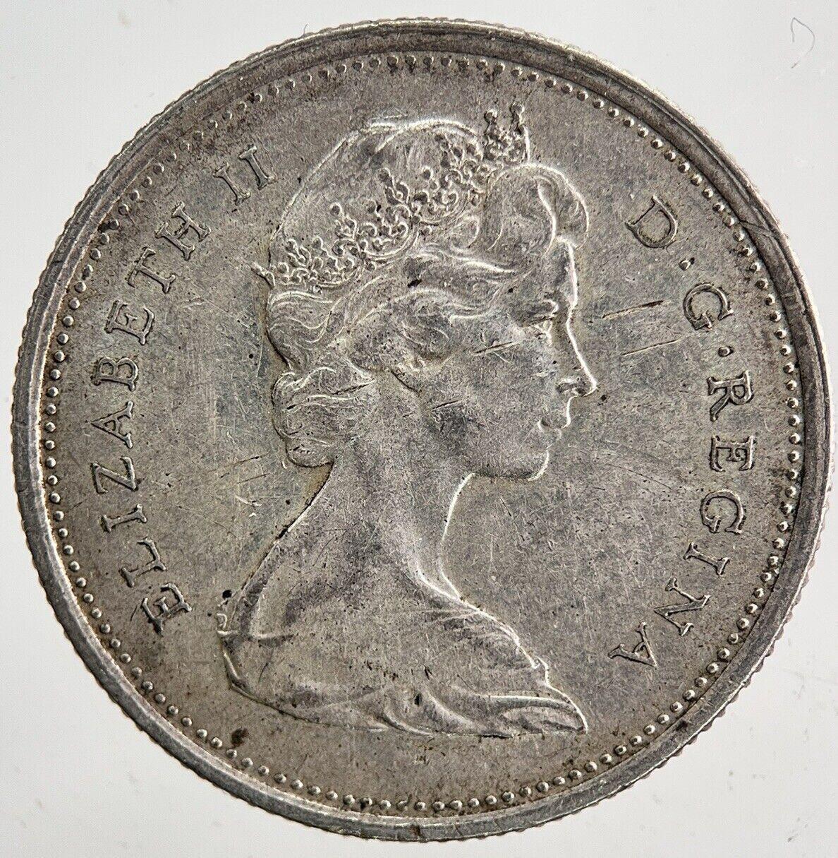 1967 Canada 25 Cents Silver Coin | Fine Collectable Grade | a5917