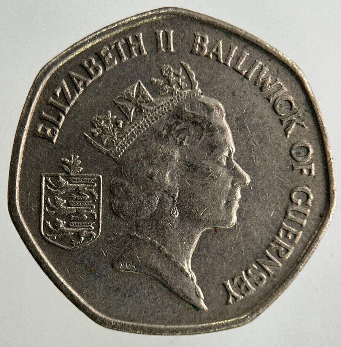1992 Guernsey 20p Twenty-Pence Coin | Fine Collectable Grade
