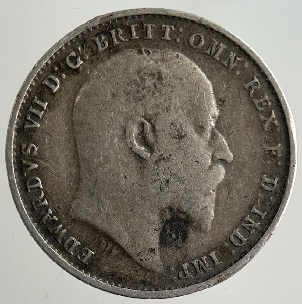 1910 Edward VII Threepence Silver Coin | Fine Collectable Grade