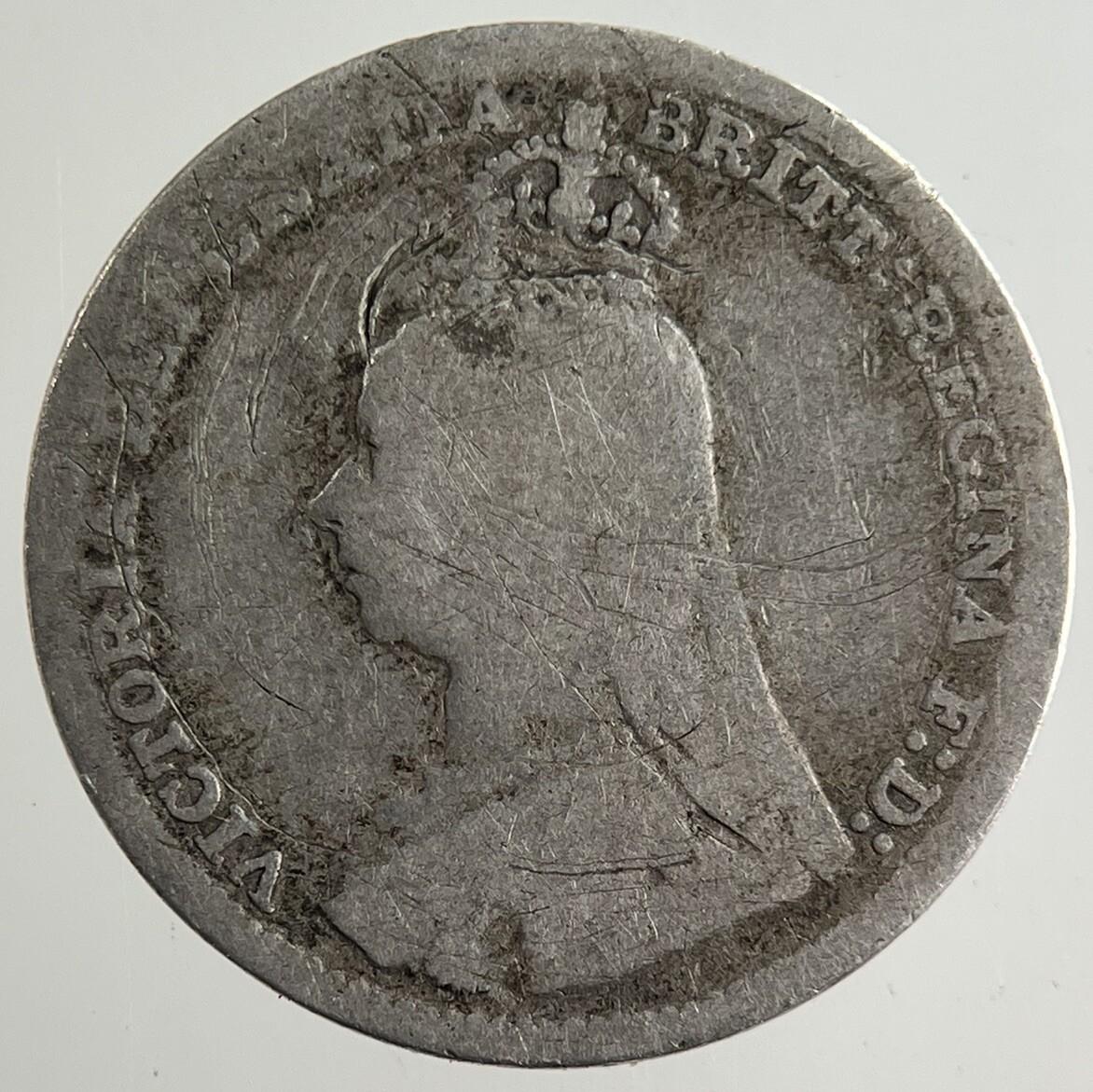 1890 Victoria Threepence Silver Coin | Collectable Grade