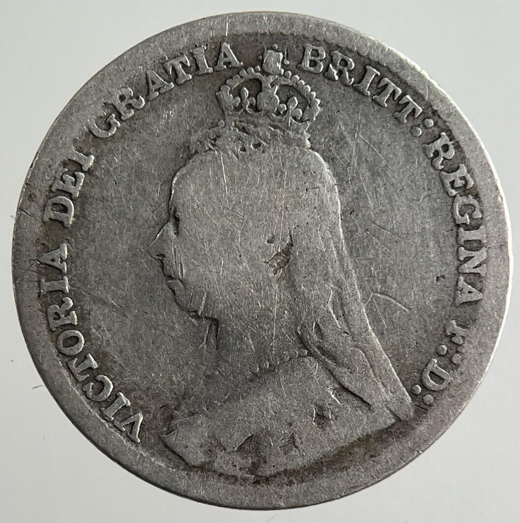 1890 Victoria Threepence Silver Coin | Collectable Grade