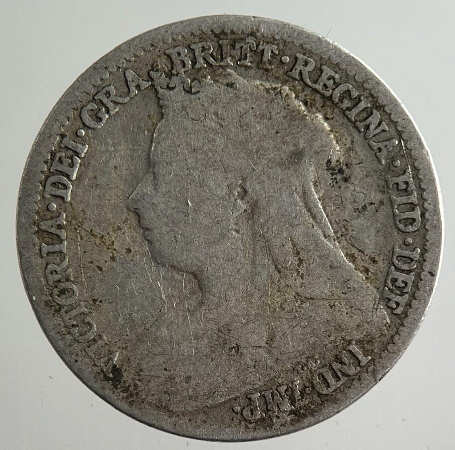 1900 Victoria Threepence Silver Coin | Collectable Grade