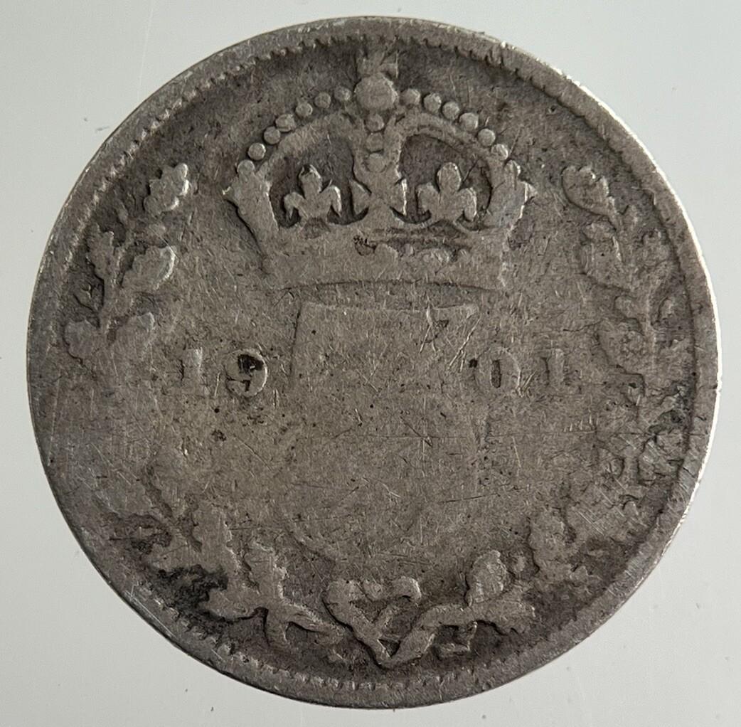 1901 Victoria Threepence Silver Coin | Collectable Grade