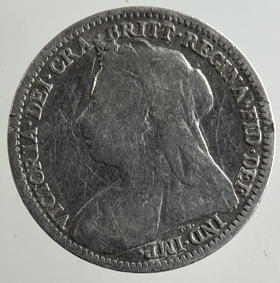 1896 Victoria Threepence Silver Coin | Fine Collectable Grade