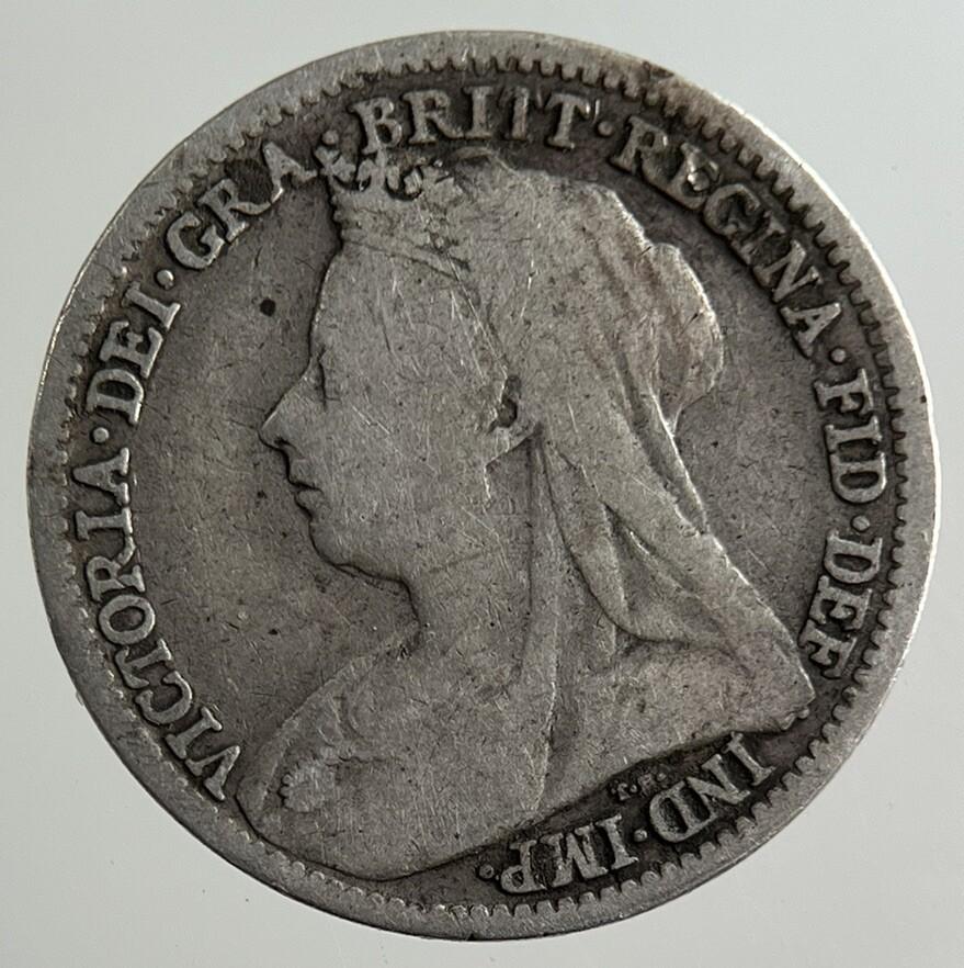 1898 Victoria Threepence Silver Coin | Fine Collectable Grade