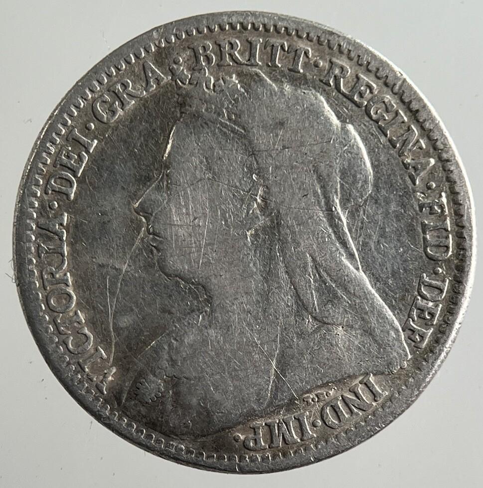 1897 Victoria Threepence Silver Coin | Fine Collectable Grade