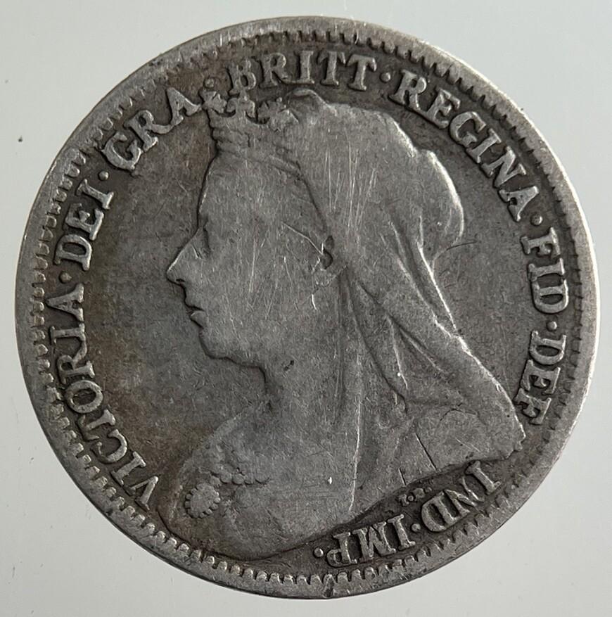 1897 Victoria Threepence Silver Coin | Fine Collectable Grade