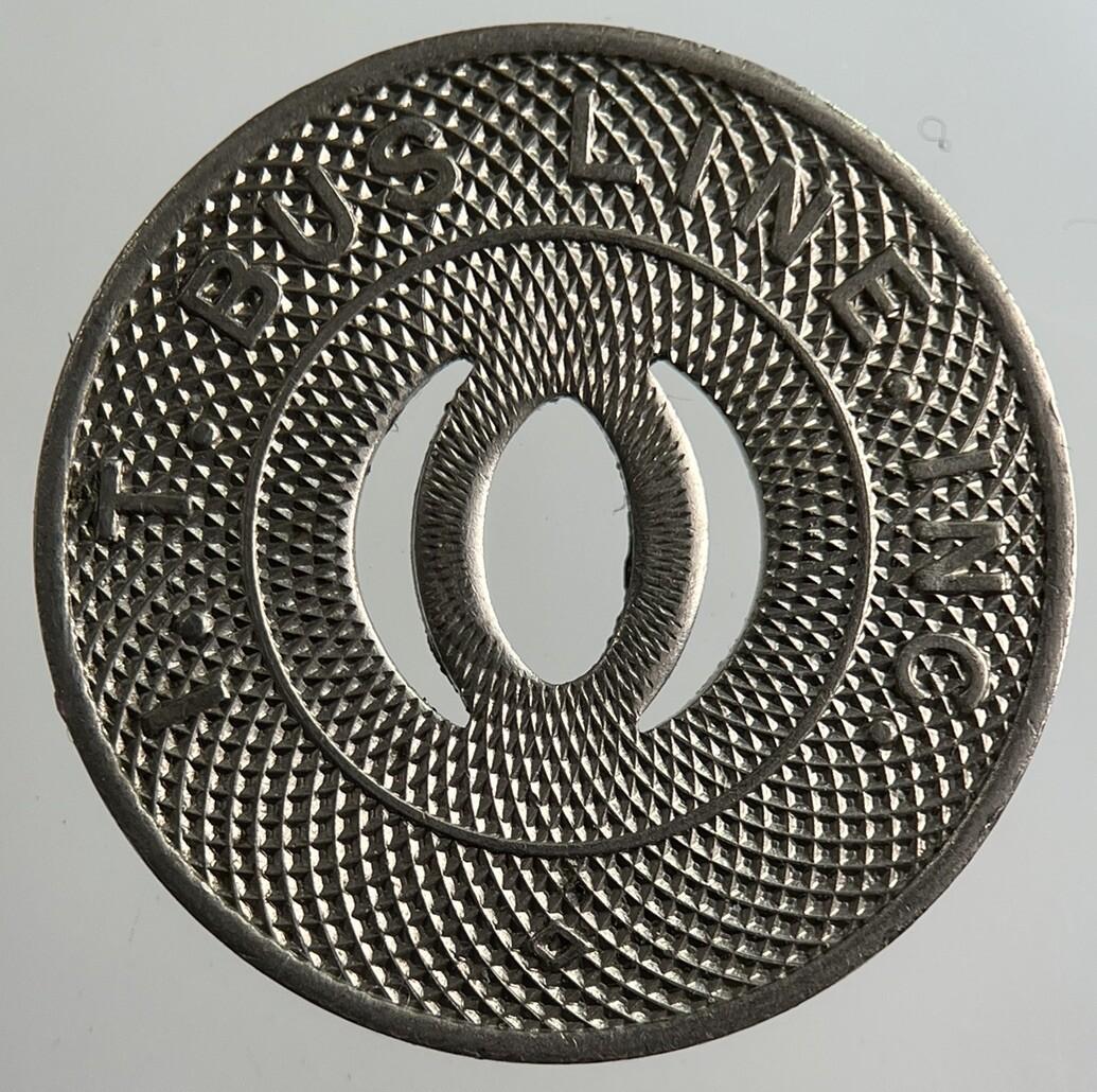 US USA Owosso Corunna Bus Line Transport Fare Token Coin | Collectable Grade