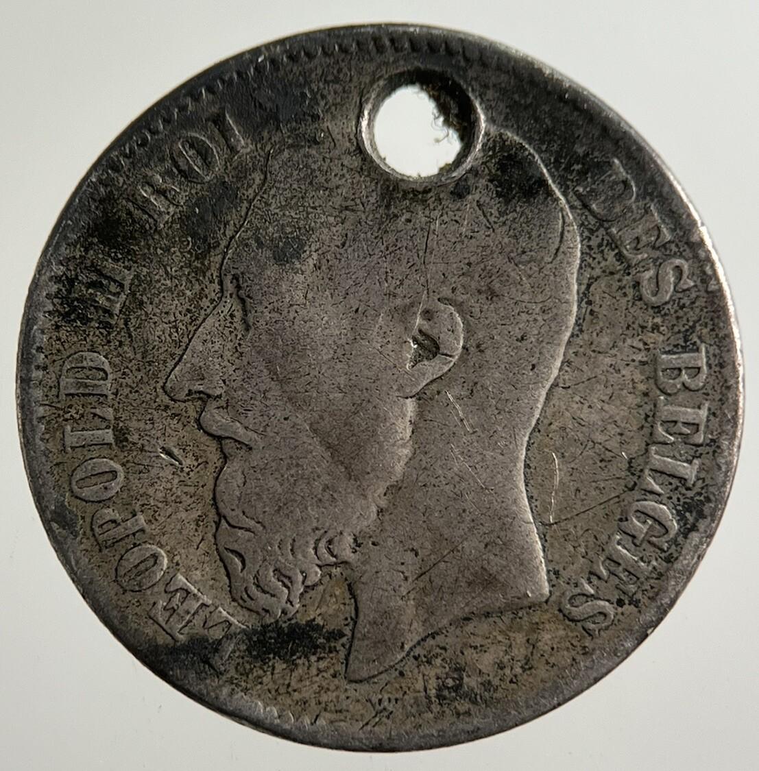 1866 Belgium 50 Centimes Silver Coin | Collectable Grade