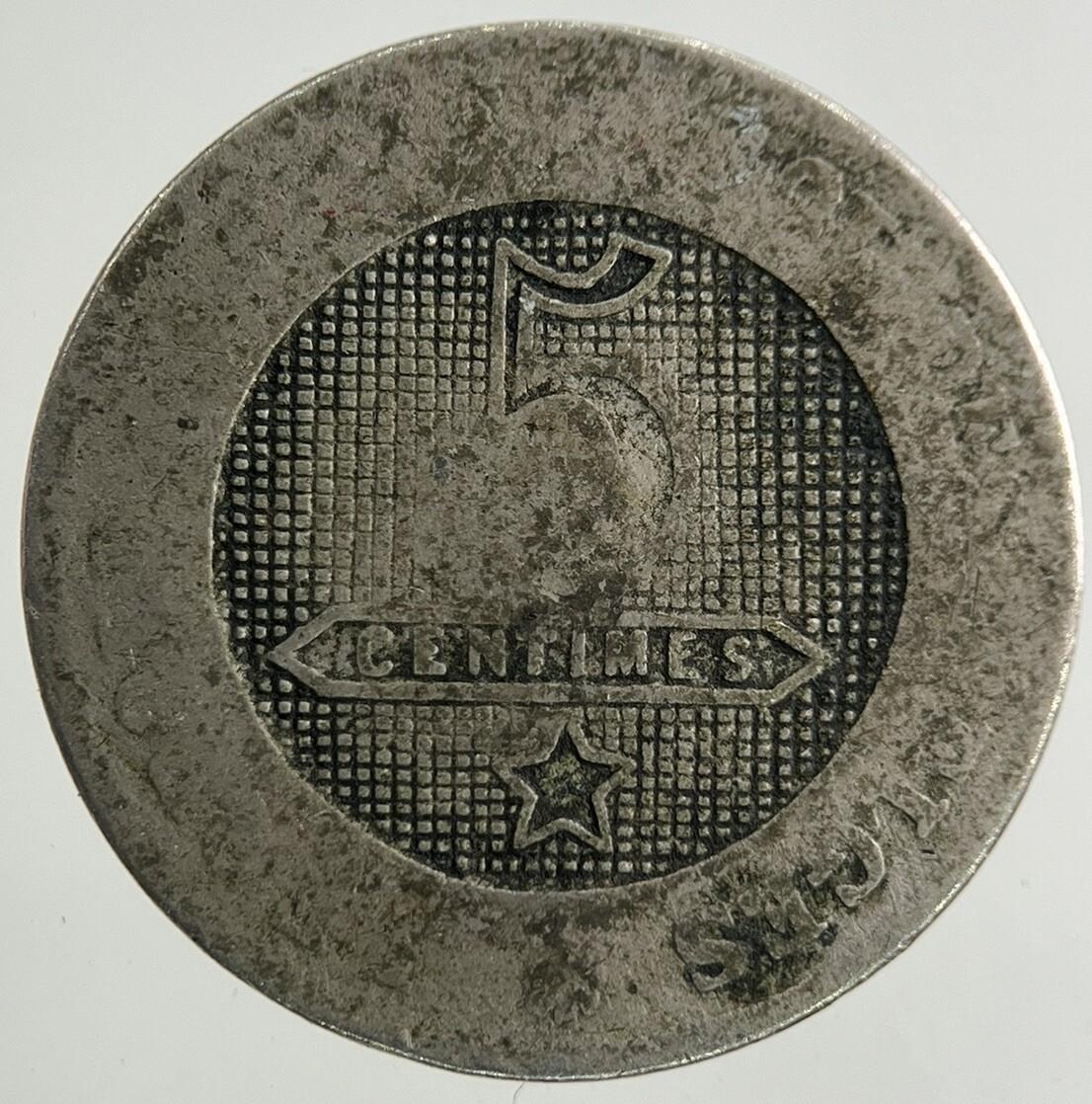 1863 Belgium 5 Centimes Coin | Fair Grade