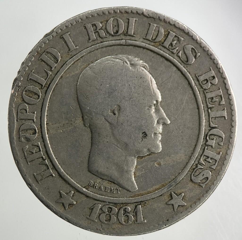1861 Belgium 20 Centimes Coin | Collectable Grade