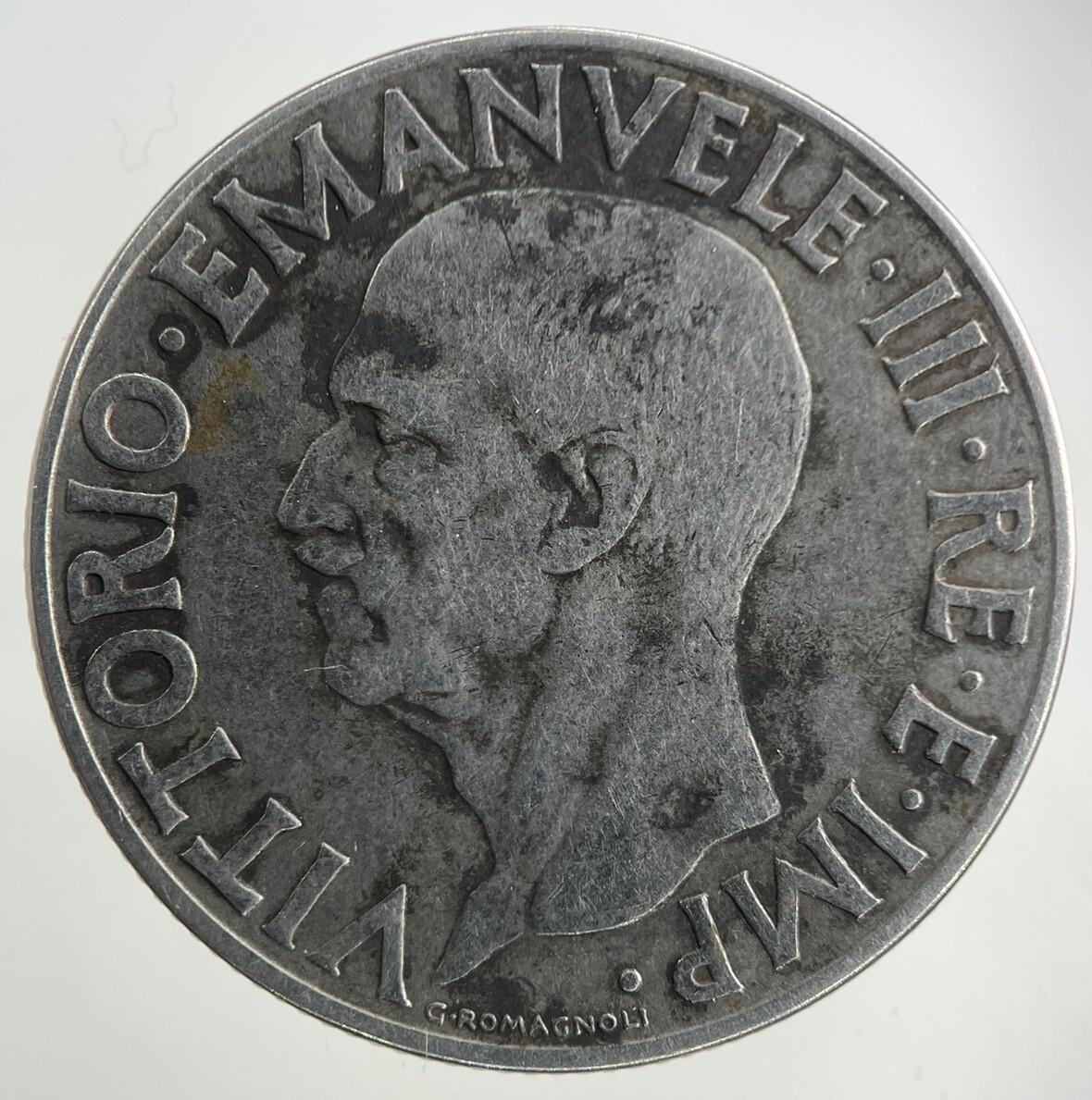 1939 Italy 1 Lira Coin | Fine Collectable Grade