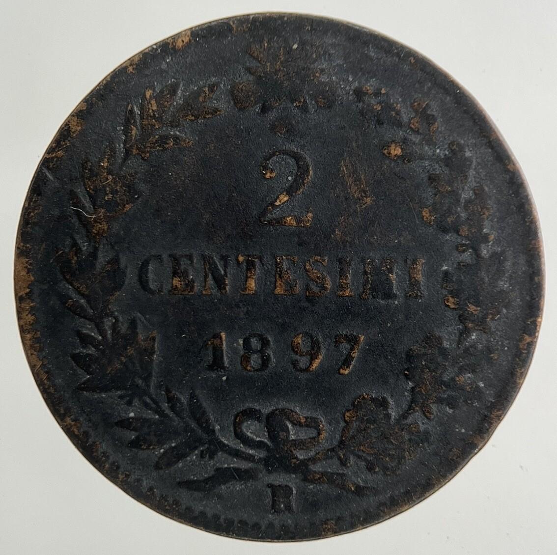 1897 Italy 2 Centesimi Coin | Collectable Grade