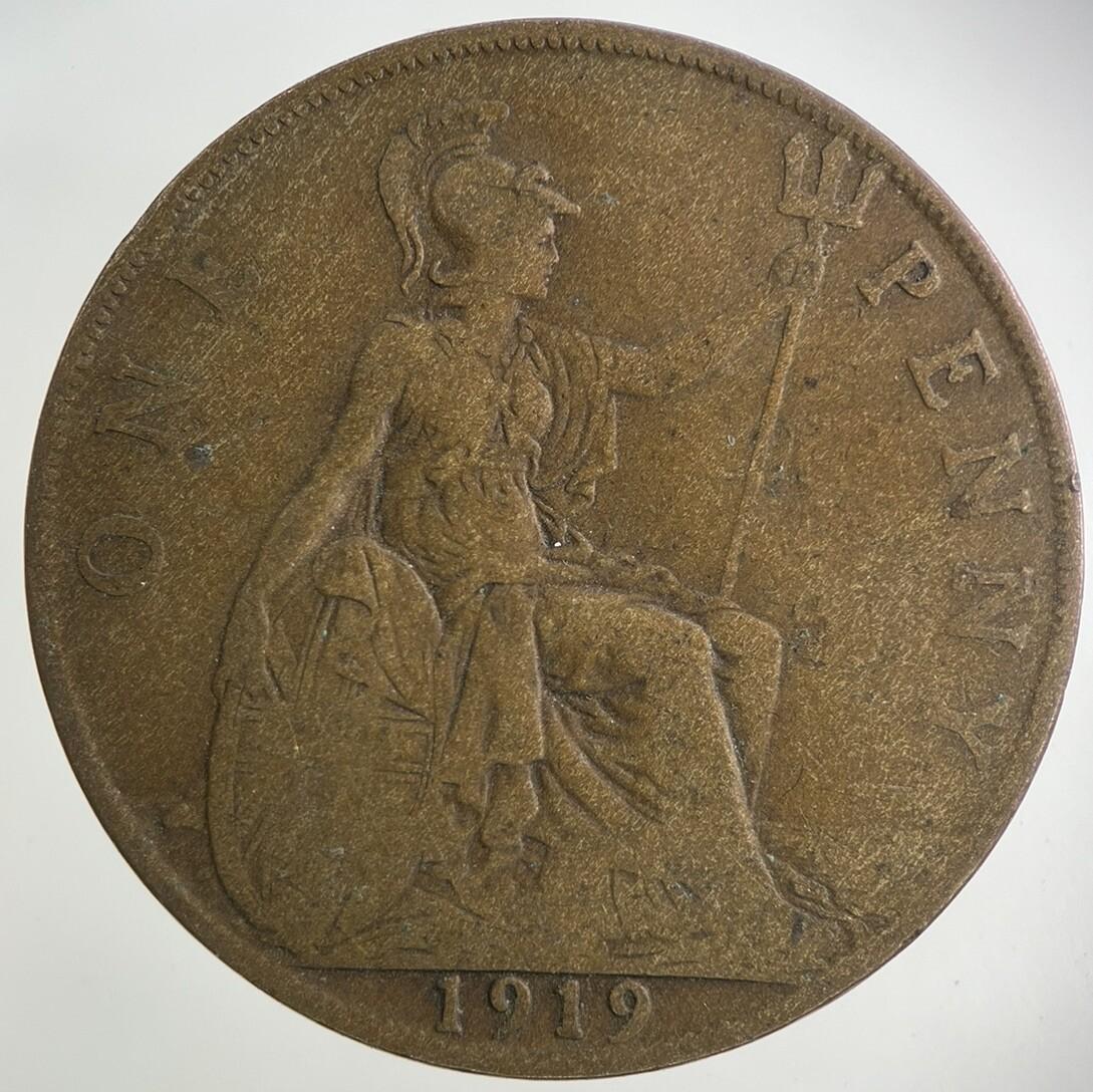 1919 George V One Penny Coin | Collectable Grade