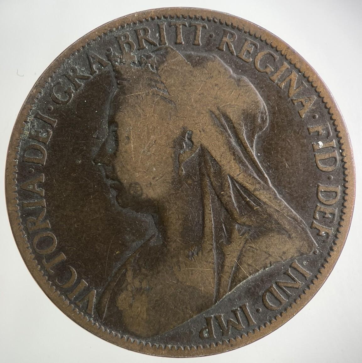 1898 Victoria One Penny Coin | Collectable Grade