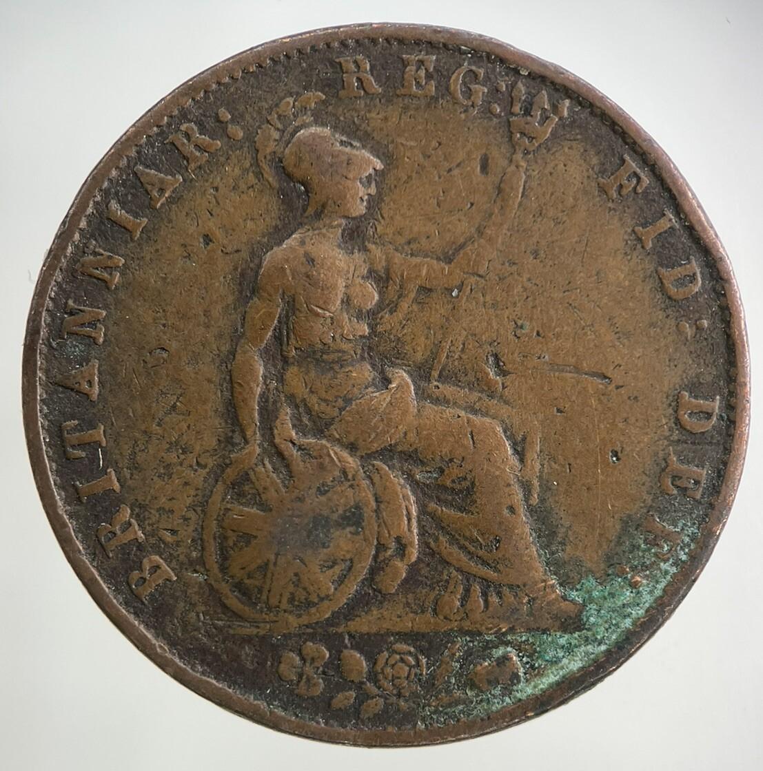 1841 Victoria Half-Penny Coin | Collectable Grade