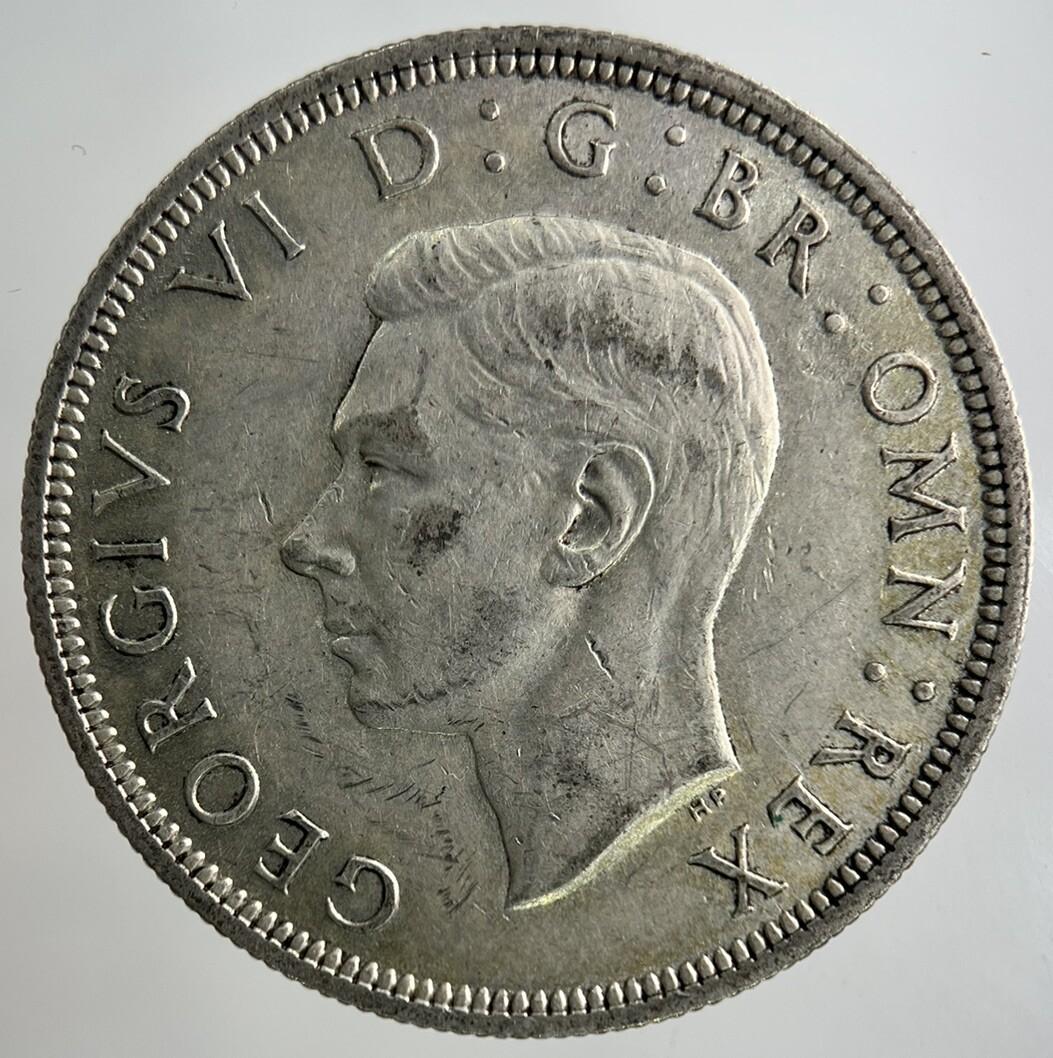 1939 George VI Half-Crown Silver Coin | Fine Collectable Grade