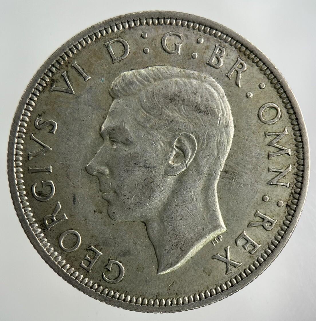 1941 George VI Half-Crown Silver Coin | Fine Collectable Grade