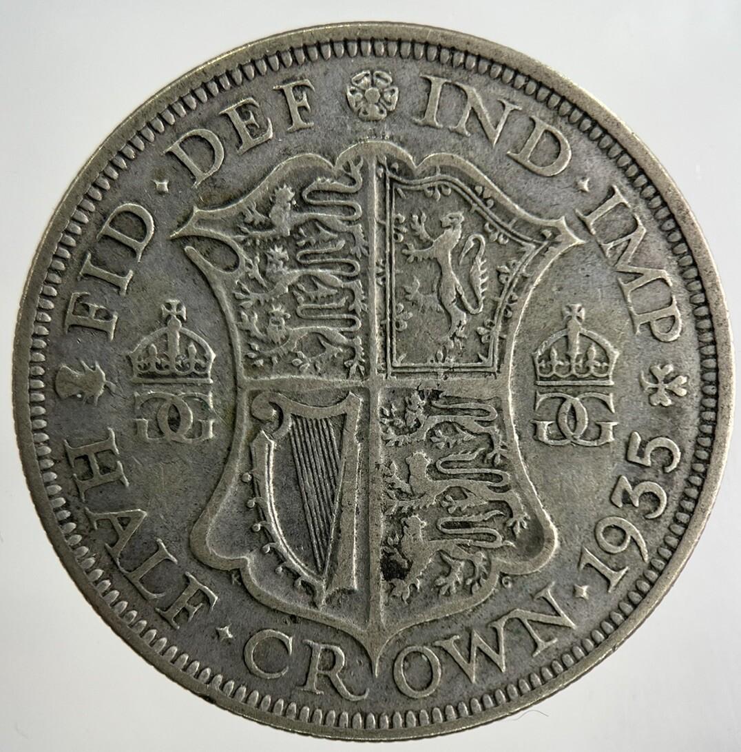 1935 George V Half-Crown Silver Coin | Fine Collectable Grade