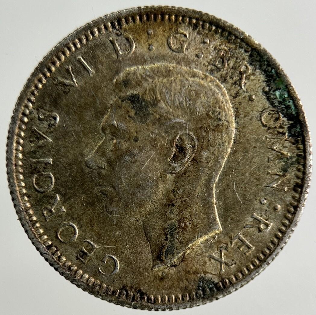 1945 George VI Sixpence Silver Coin | Fine Collectable Grade