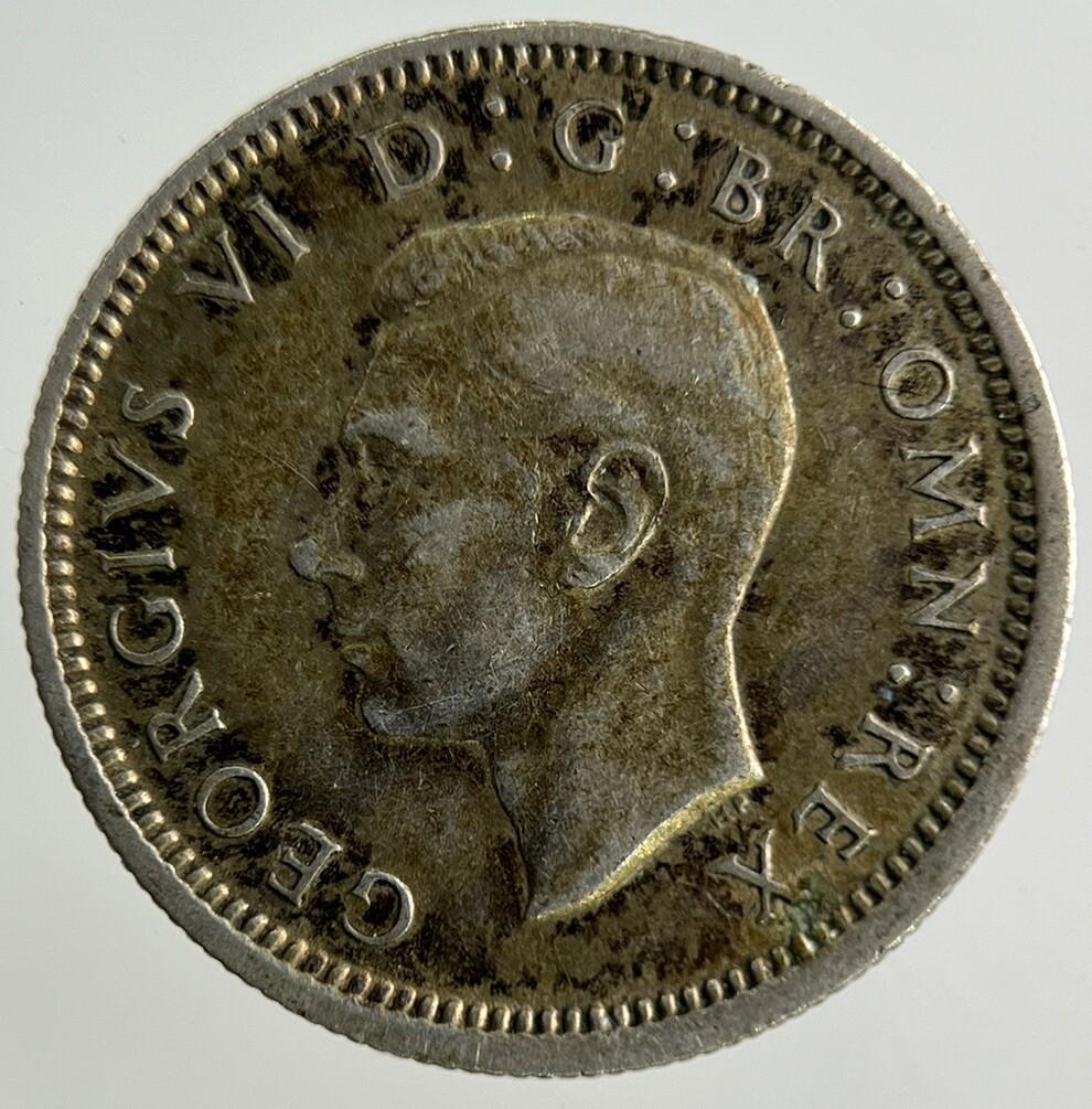1942 George VI Sixpence Silver Coin | Fine Collectable Grade