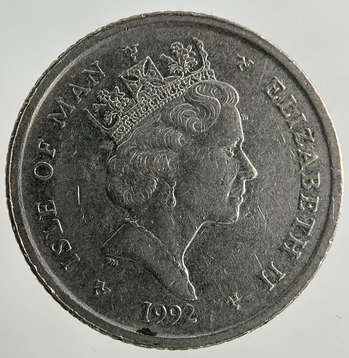 1992 Isle Of Man 10p Ten-Pence Coin | Fine Collectable Grade