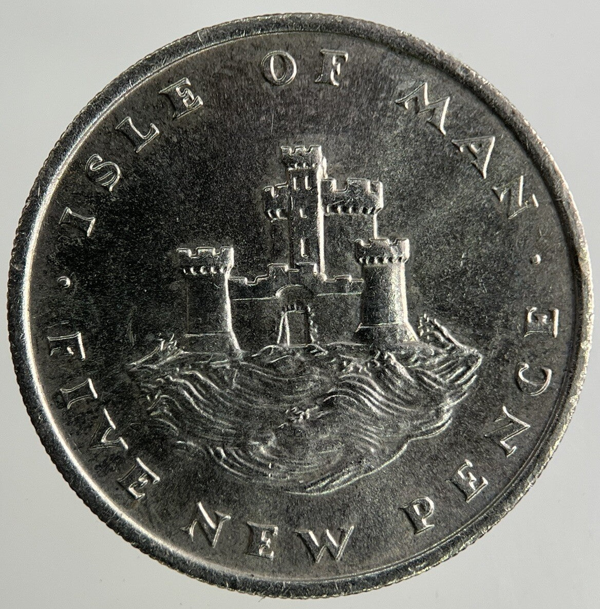 1975 Isle Of Man 5p Five-Pence Coin | Fine Collectable Grade