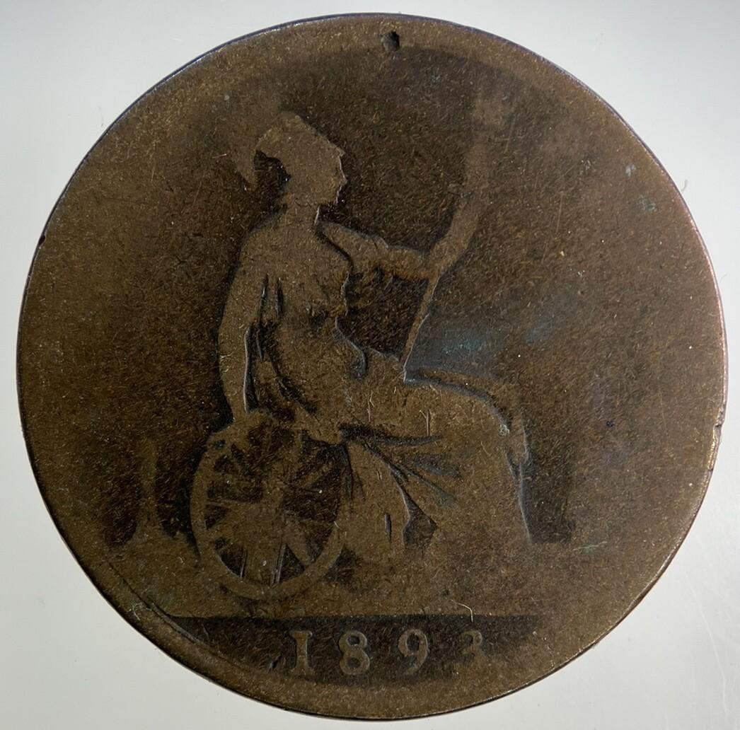 1893 Victoria One Penny Coin | Collectable Grade