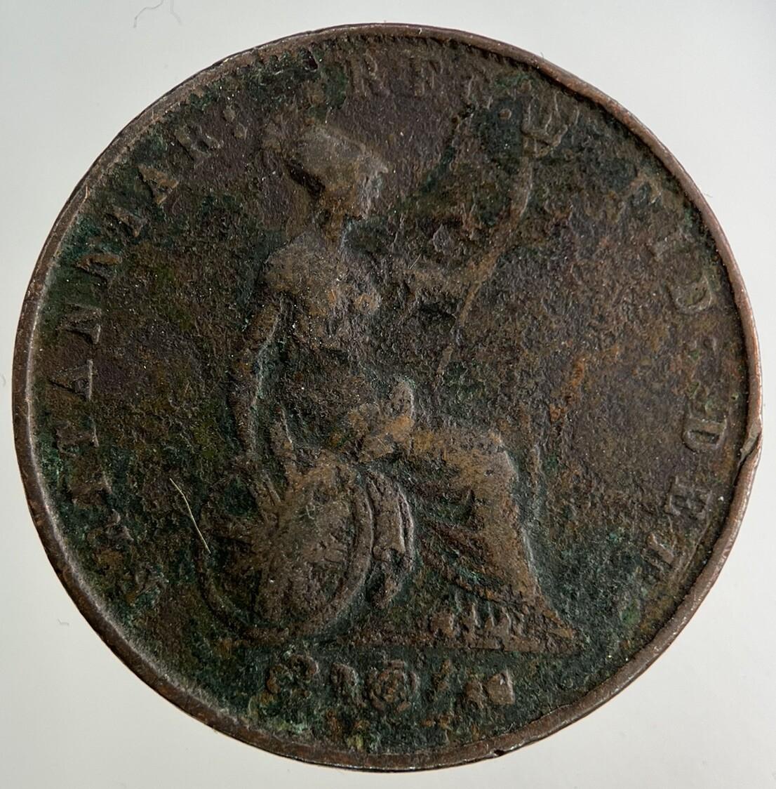 1853 Victoria Half-Penny Coin | Collectable Grade