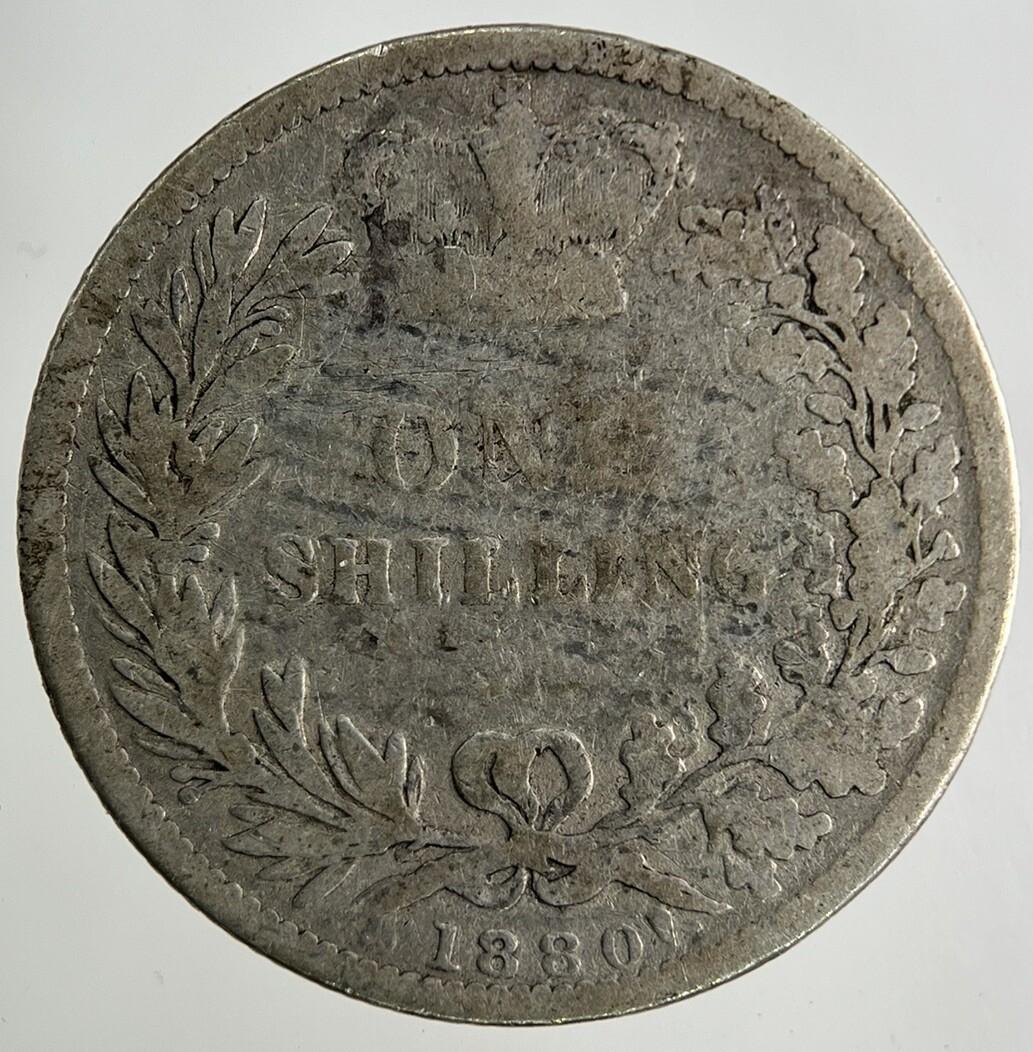 1880 Victoria Shilling Silver Coin | Collectable Grade
