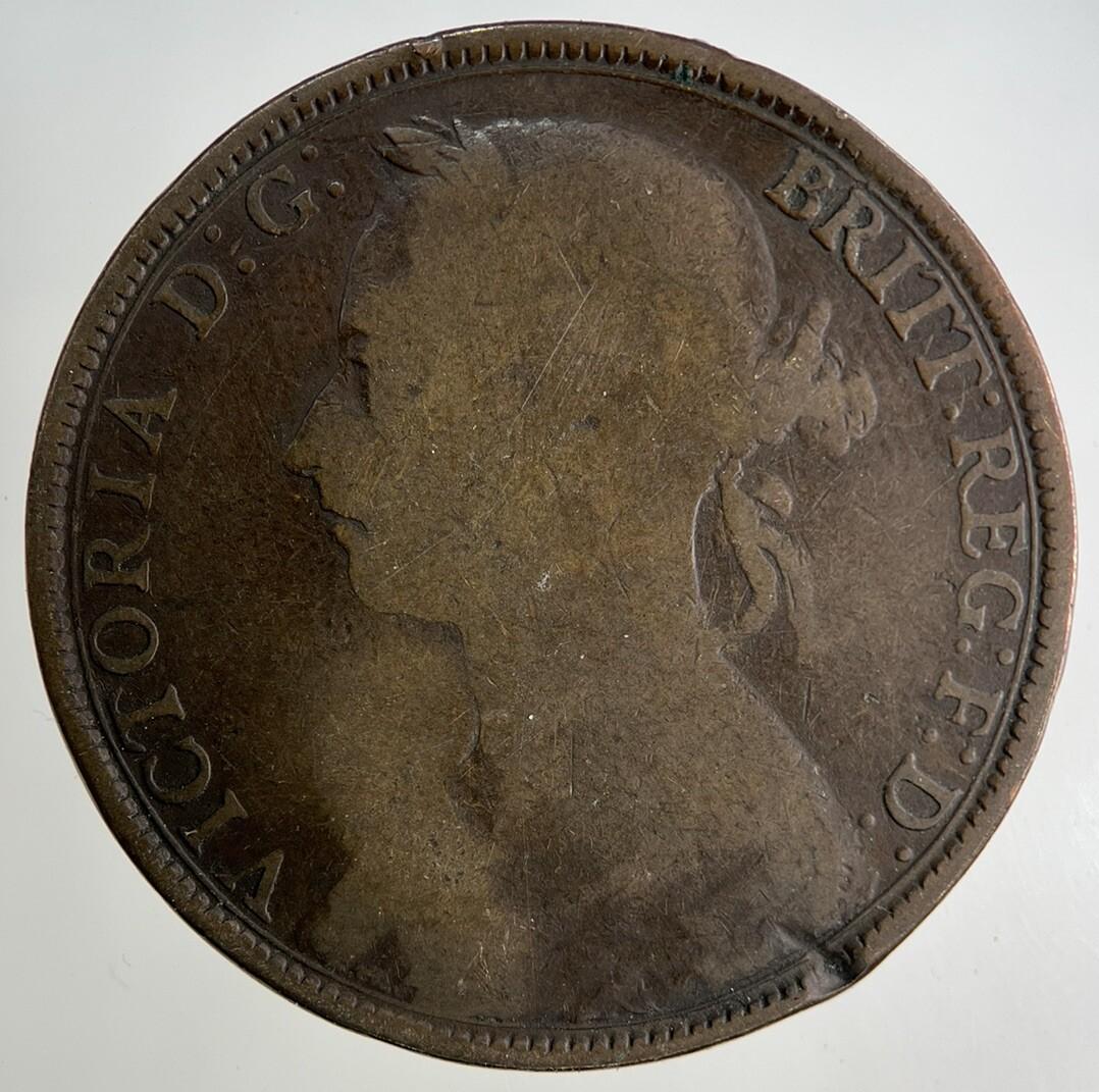 1889 Victoria One Penny Coin | Collectable Grade