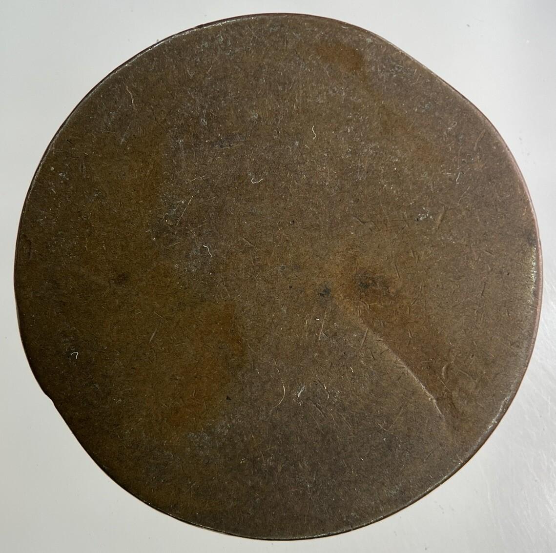 1860 Victoria One Penny Coin | Worn Grade