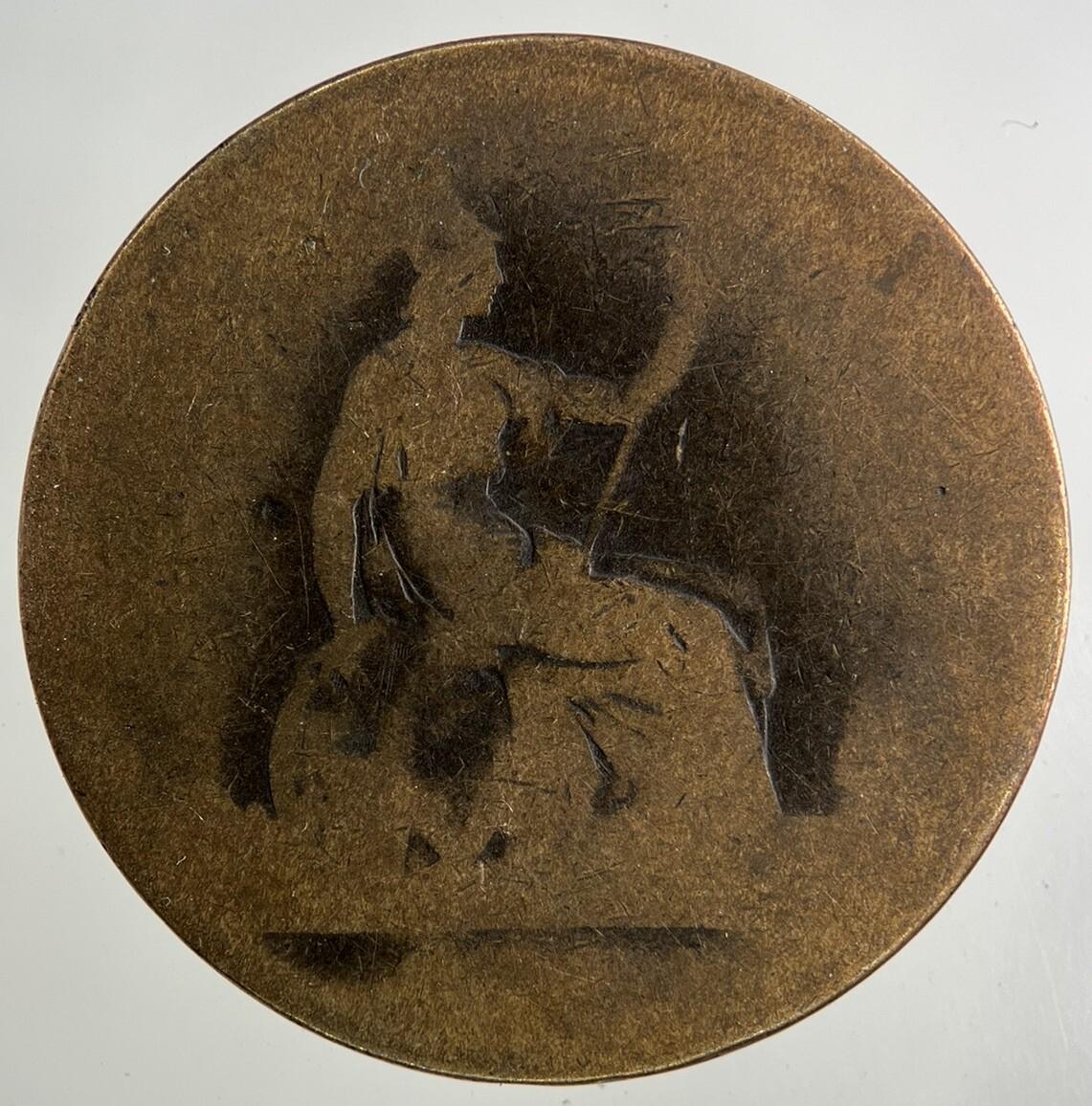 British Victoria One Penny Coin | Worn Grade