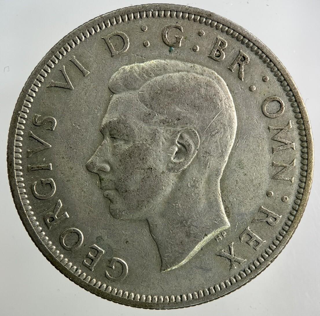 1945 George VI Half-Crown Silver Coin | Fine Collectable Grade