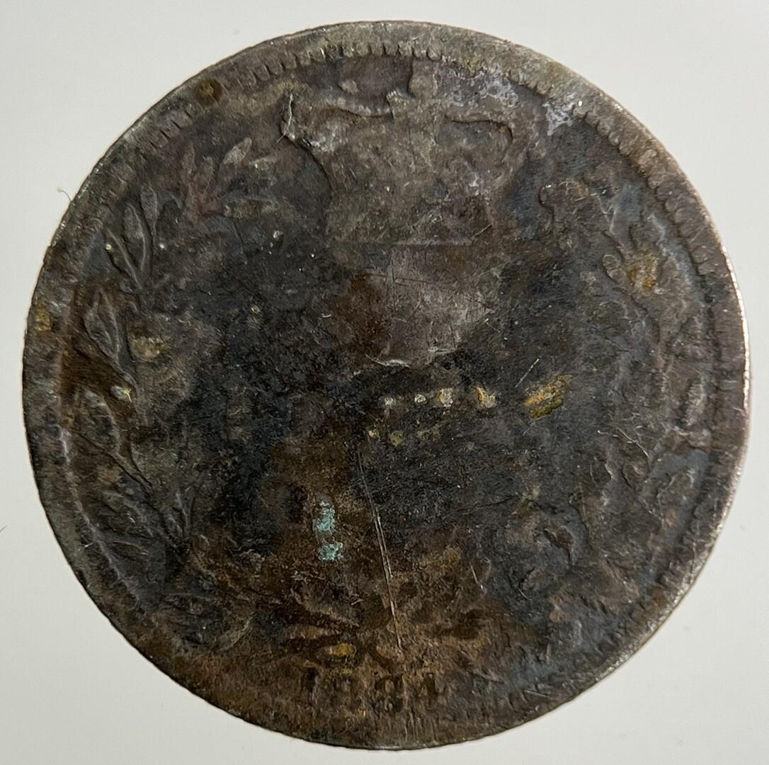 1884 Victoria Sixpence Silver Coin | Fair Grade