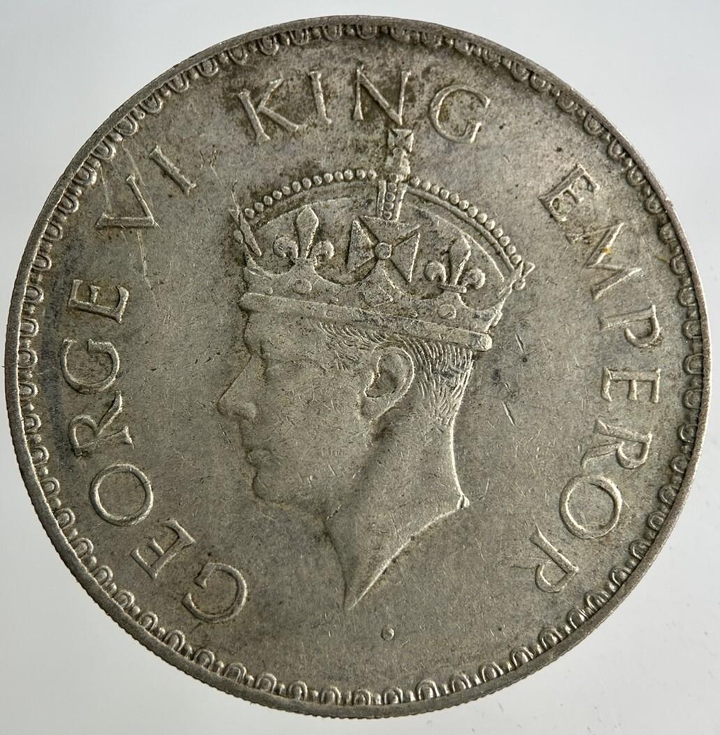 1940 India One Rupee Silver Coin | Fine Collectable Grade