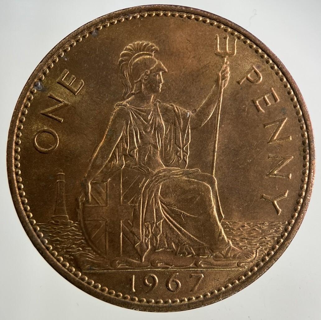 1967 Elizabeth II 2nd One Penny Coin | Fine Collectable Grade