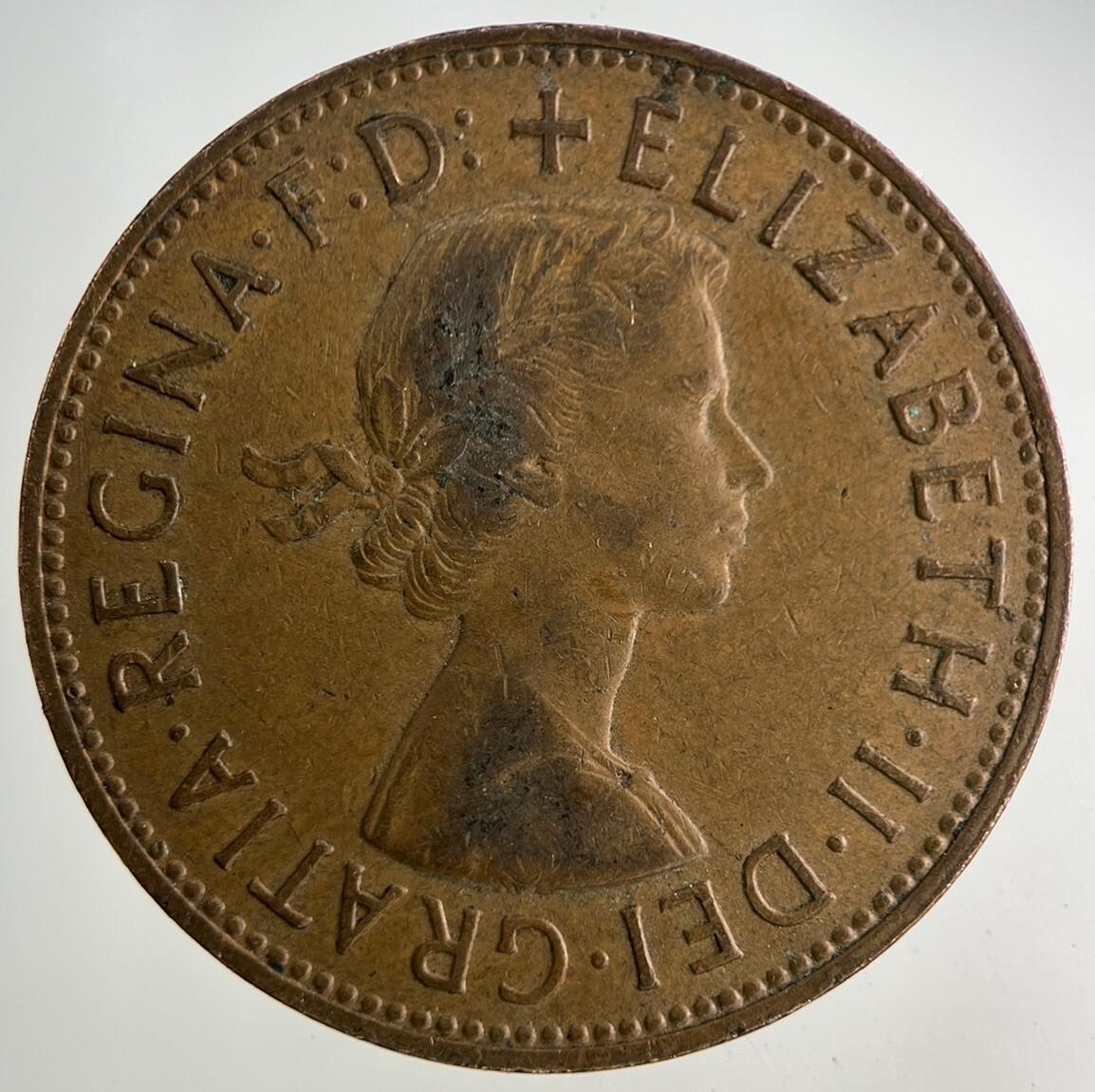 1961 Elizabeth II 2nd One Penny Coin | Fine Collectable Grade