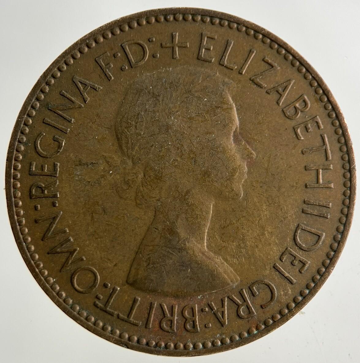 1953 Elizabeth II 2nd Half-Penny Coin | Fine Collectable Grade