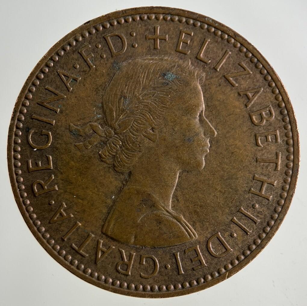 1963 Elizabeth II 2nd Half-Penny Coin | Fine Collectable Grade