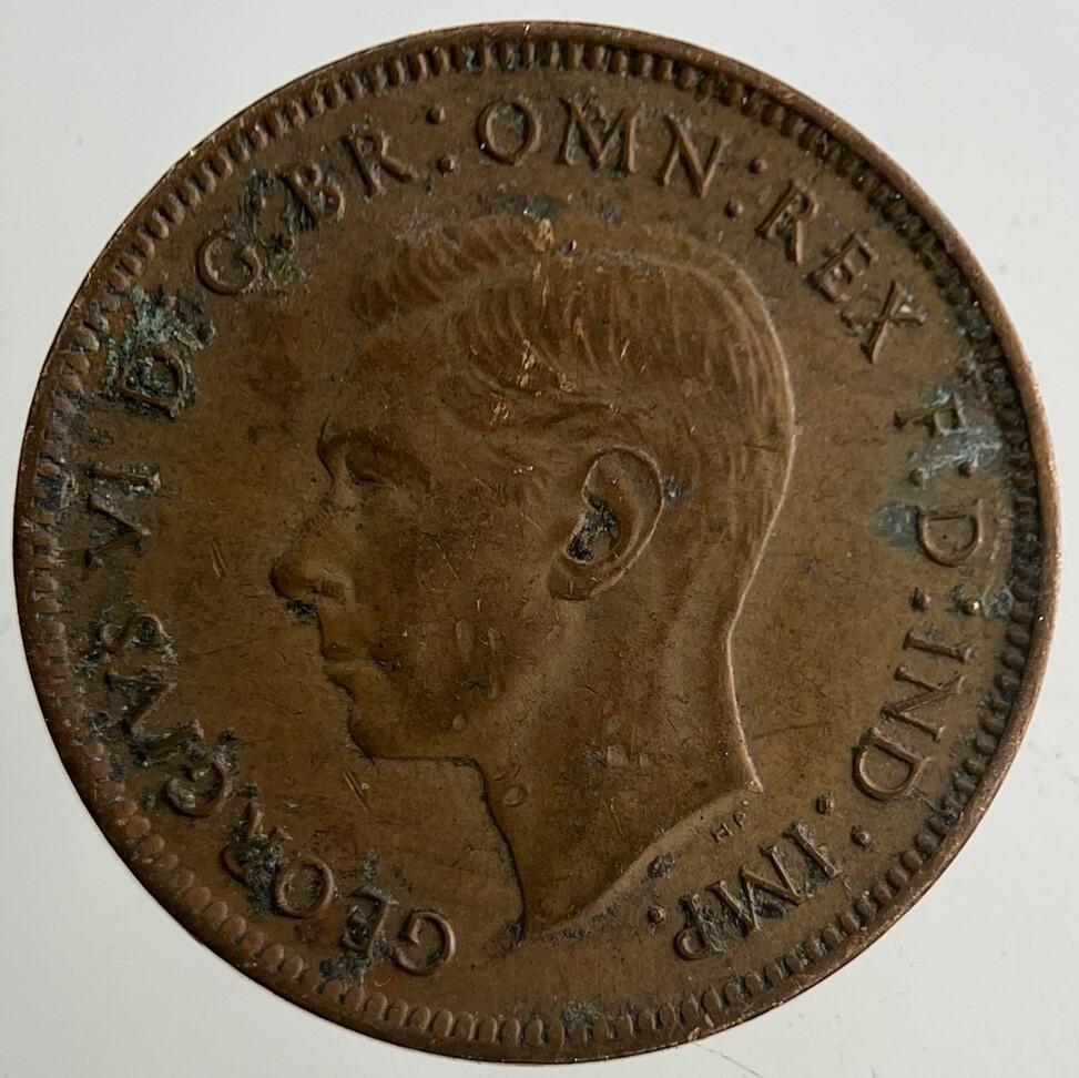 1943 George VI Wren Farthing Coin | Fine Collectable Grade
