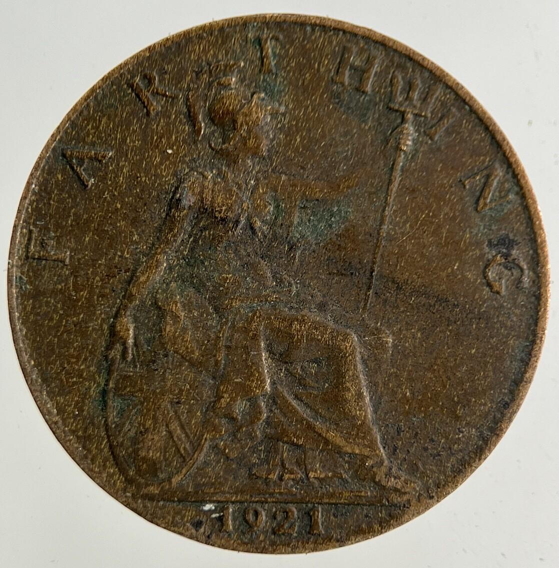 1921 George V Farthing Coin | Collectable Grade