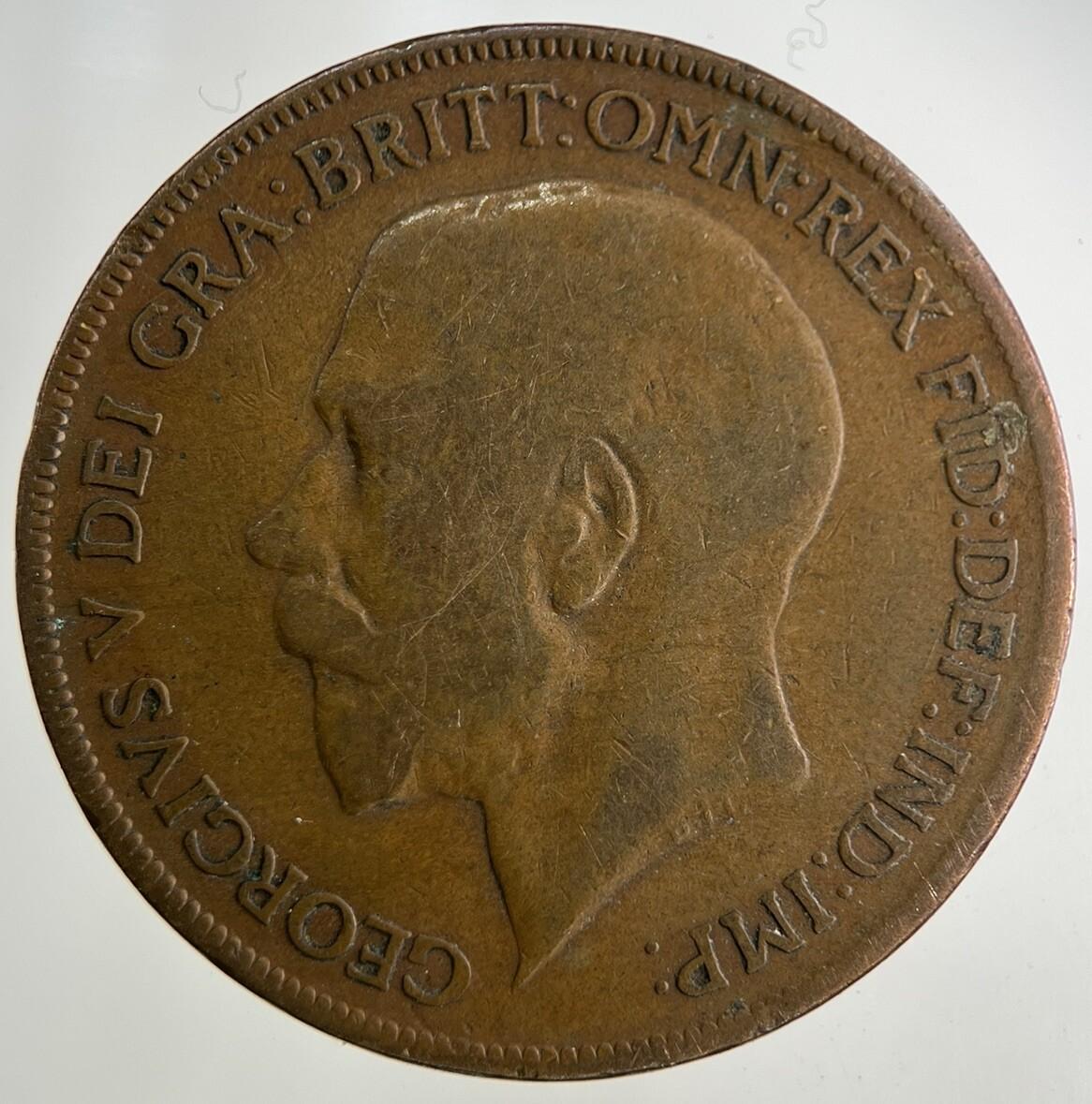 1921 George V One Penny Coin | Collectable Grade