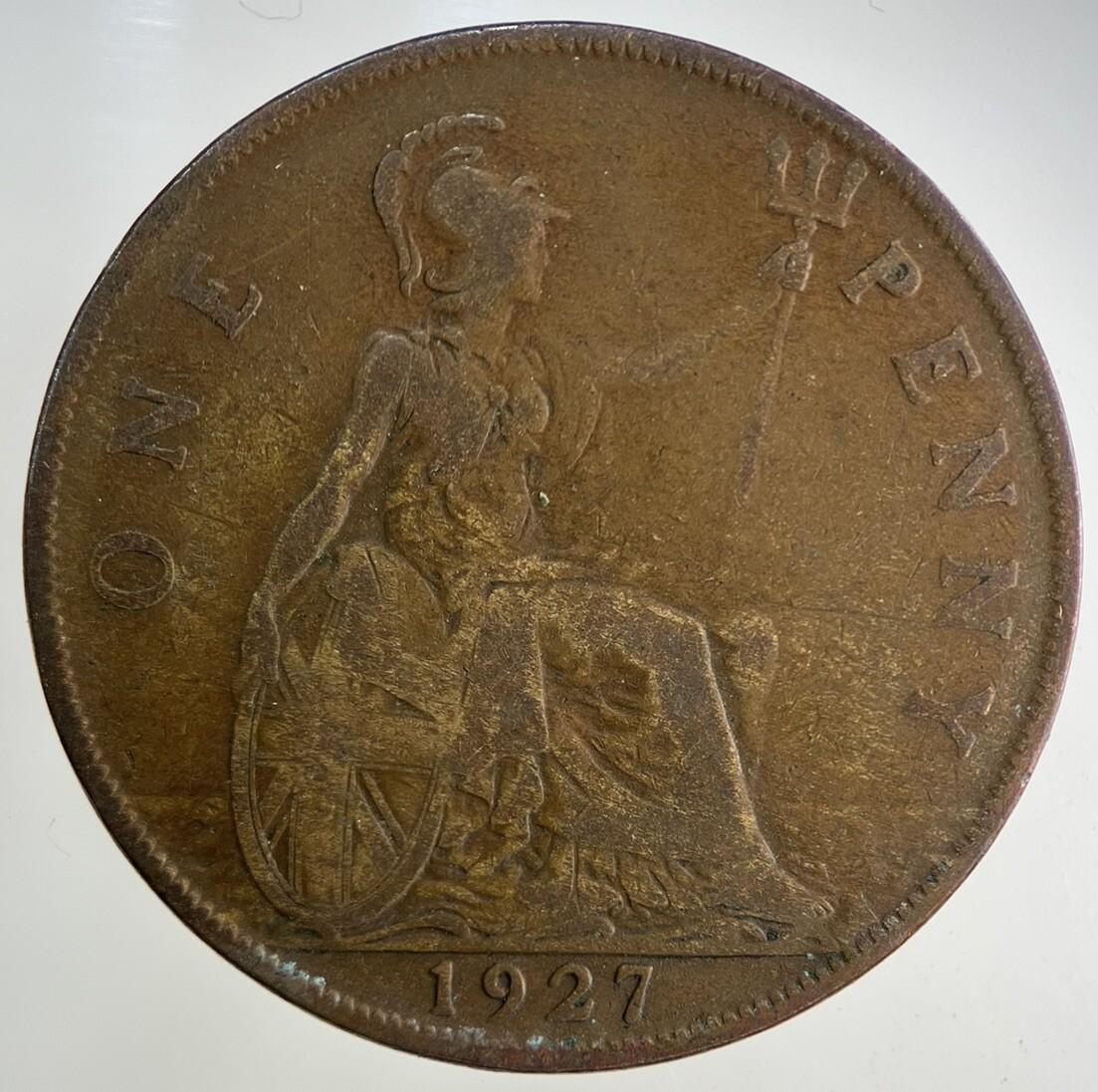 1927 George V One Penny Coin | Collectable Grade