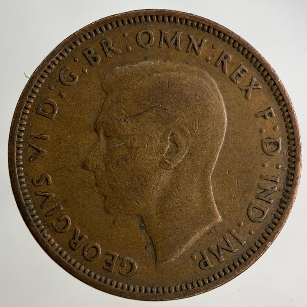1943 George VI Half-Penny Coin | Collectable Grade