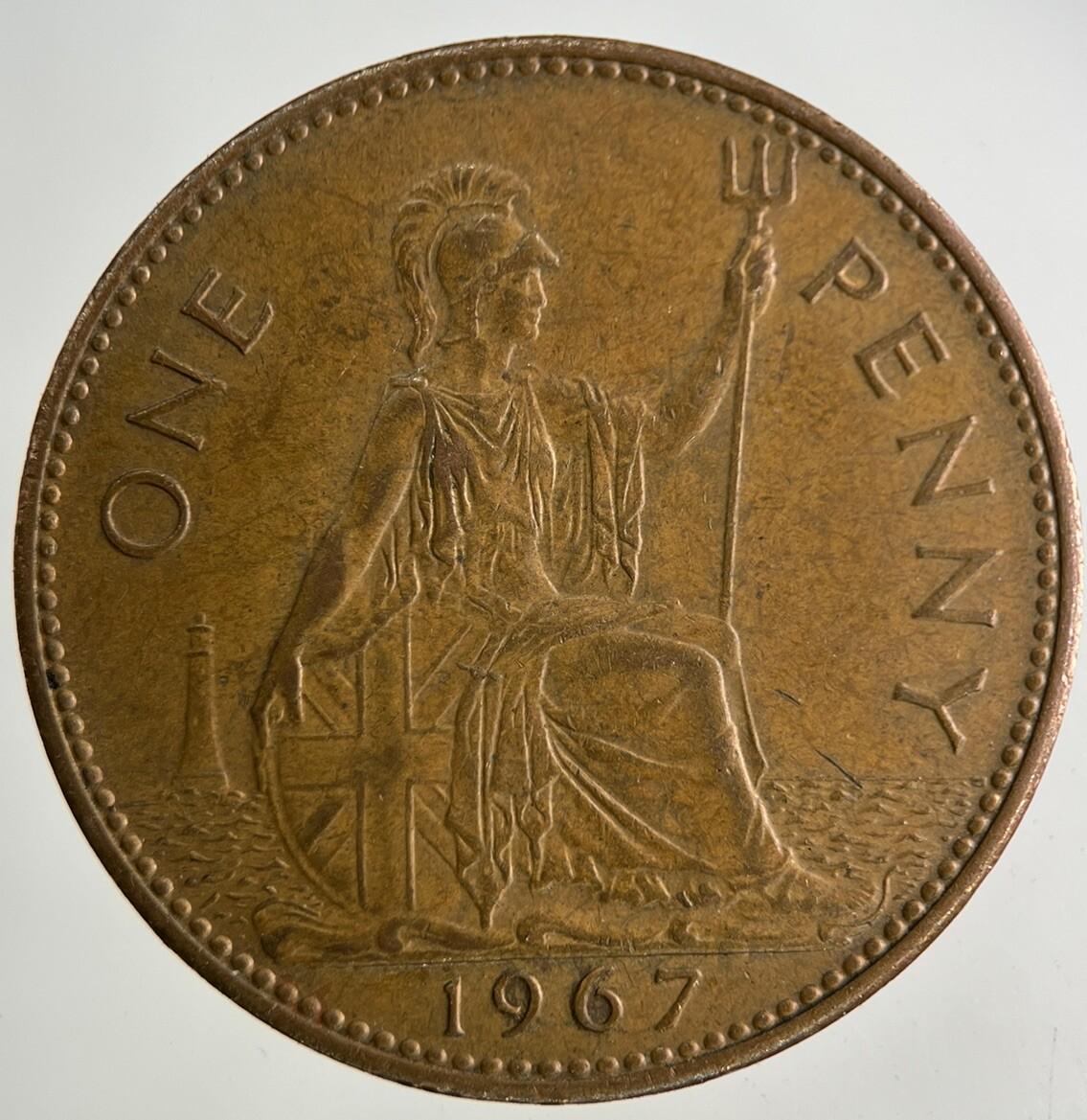 1967 Elizabeth II 2nd One Penny Coin | Fine Collectable Grade