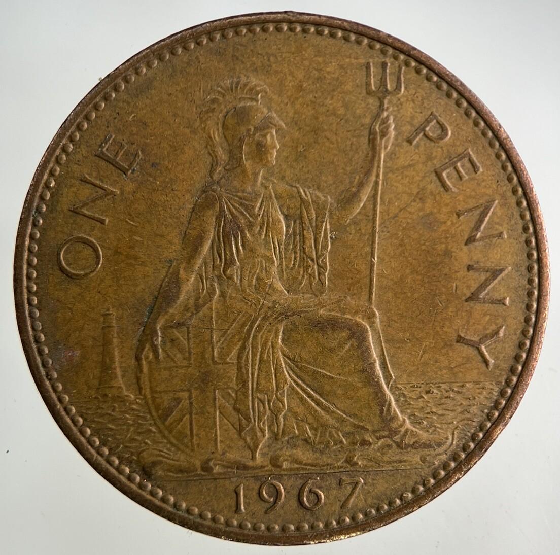 1967 Elizabeth II 2nd One Penny Coin | Fine Collectable Grade