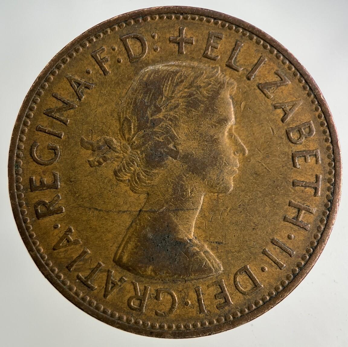 1961 Elizabeth II 2nd One Penny Coin | Collectable Grade