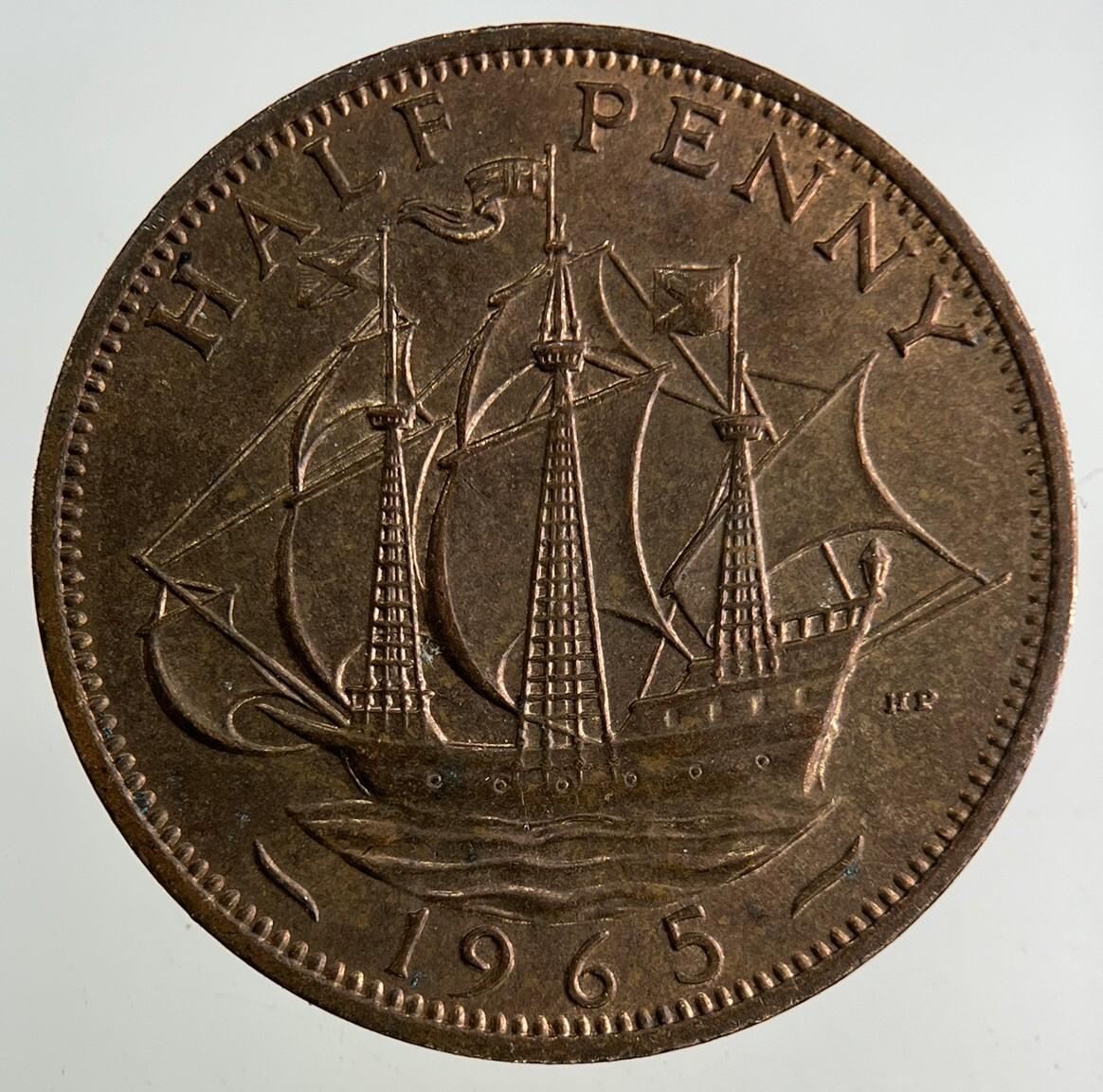 1965 Elizabeth II 2nd Half-Penny Coin | Fine Collectable Grade