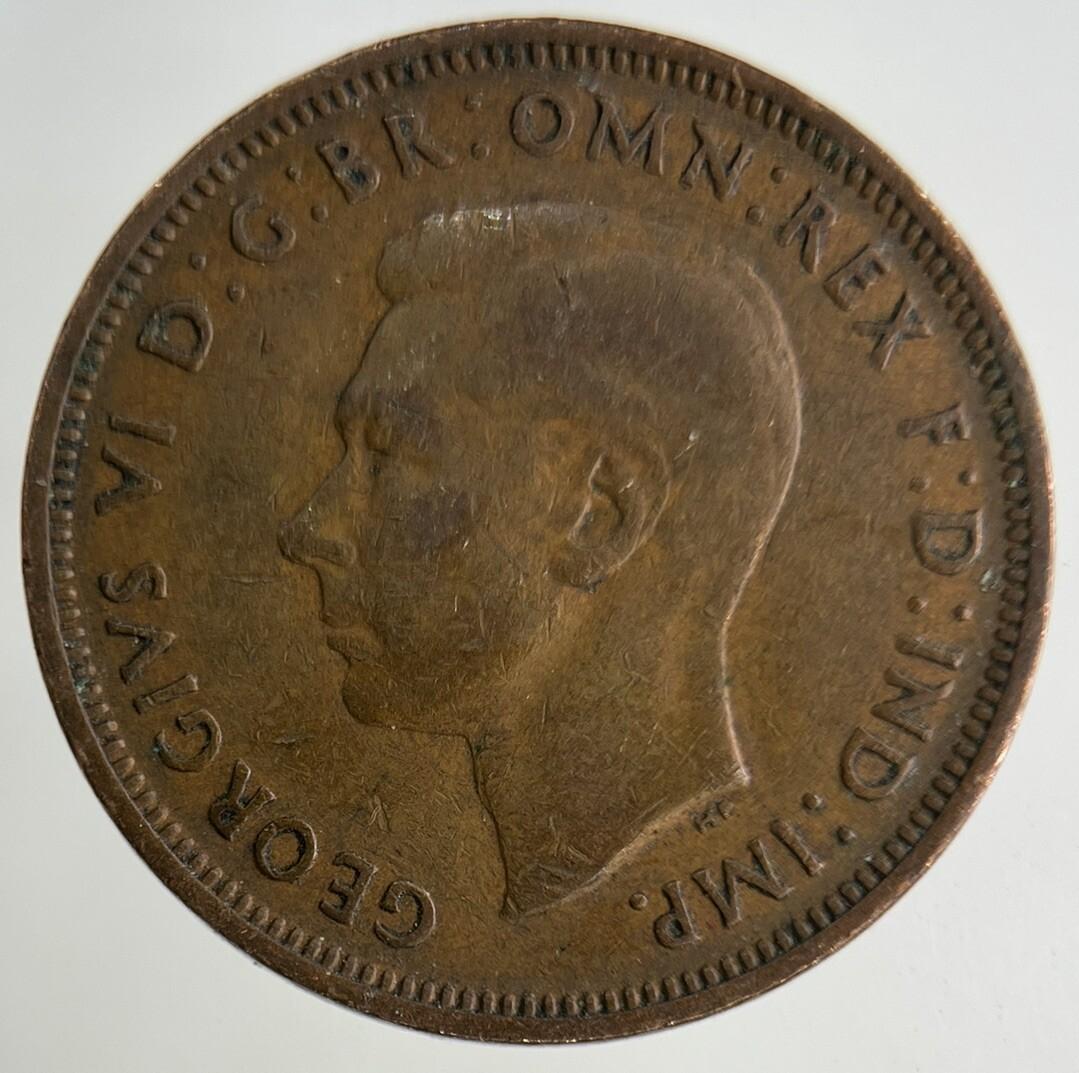 1942 George VI Half-Penny Coin | Collectable Grade